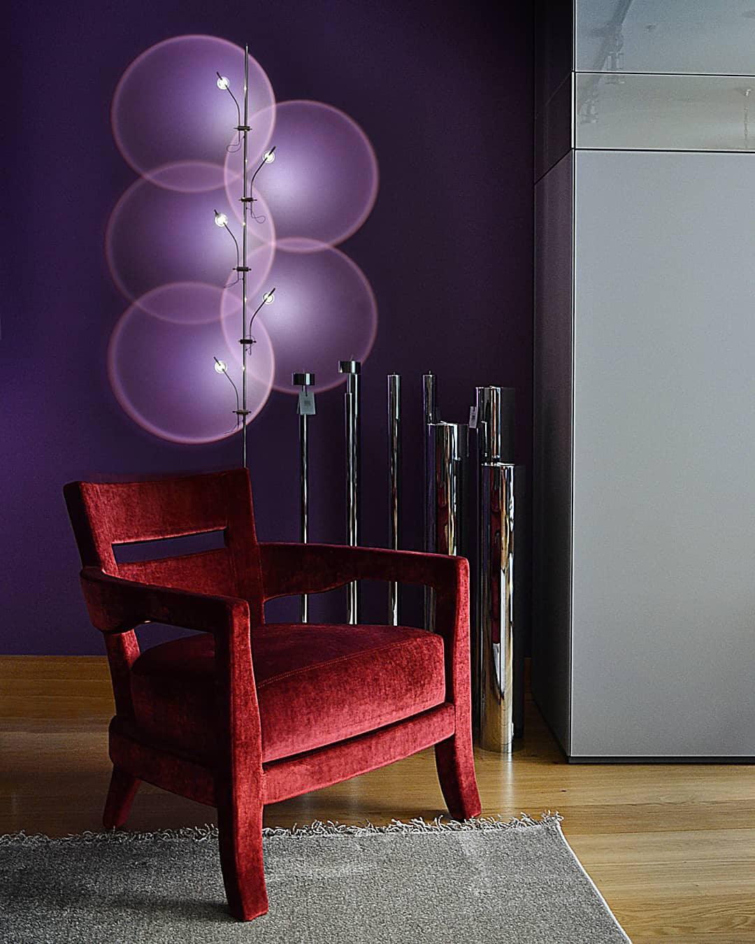 Receiv Stehleuchte Edelstahl minimalistisch klassisch für Wohnzimmer | Cielum