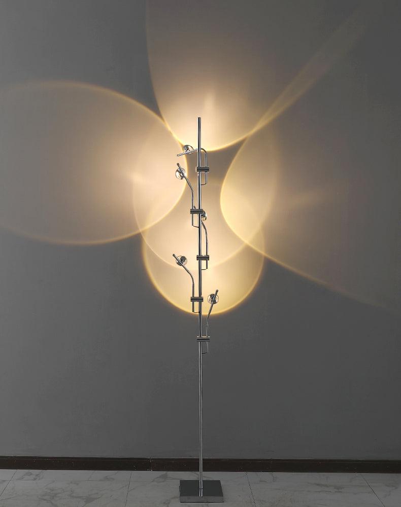 Receiv Stehleuchte Edelstahl minimalistisch klassisch für Wohnzimmer | Cielum