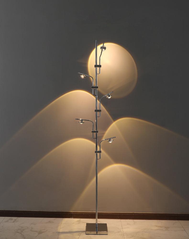 Receiv Stehleuchte Edelstahl minimalistisch klassisch für Wohnzimmer | Cielum