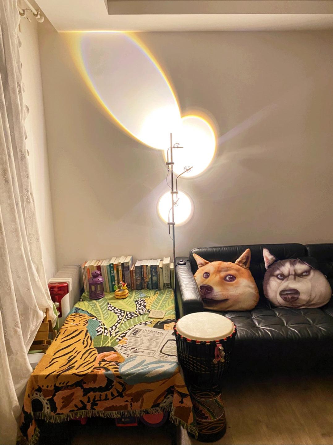 Receiv Stehleuchte Edelstahl minimalistisch klassisch für Wohnzimmer | Cielum