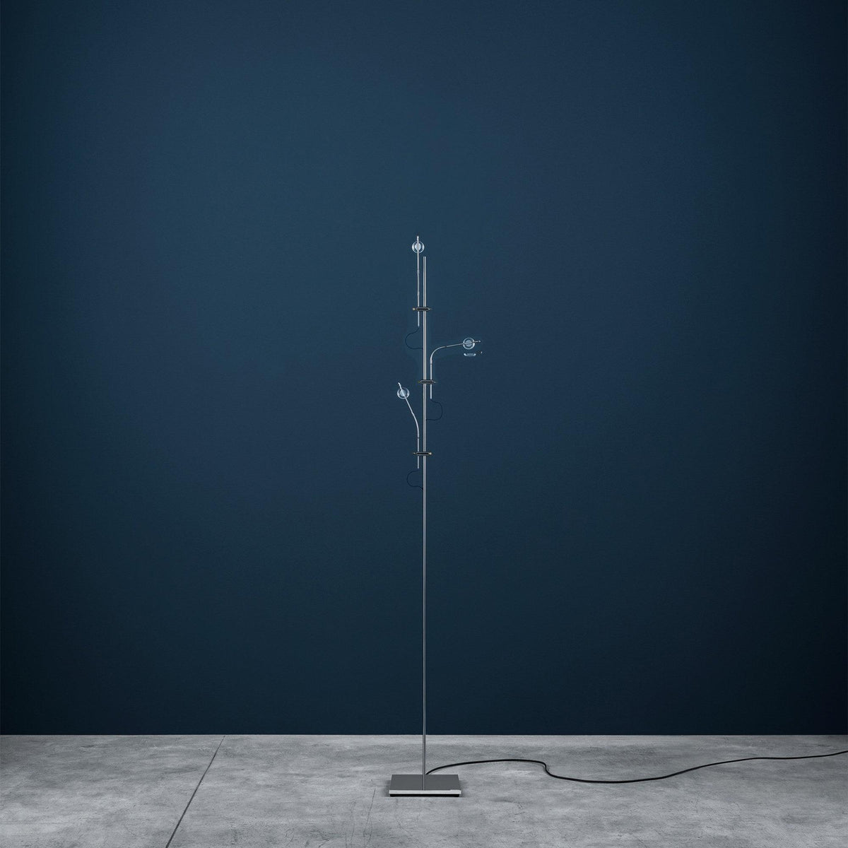Receiv Stehleuchte Edelstahl minimalistisch klassisch für Wohnzimmer | Cielum