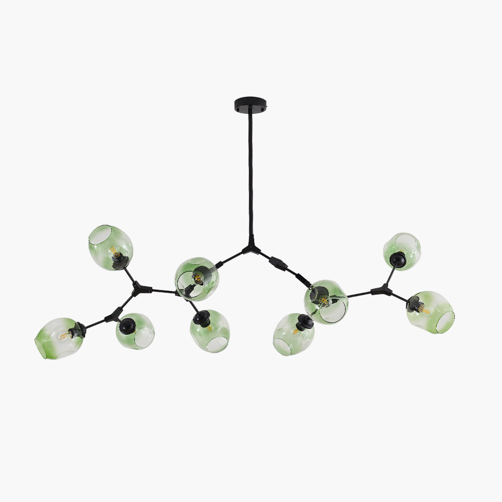 Valentina Pendelleuchte Schwarze/Gold Wohnzimmer/Schlafzimmer Glas