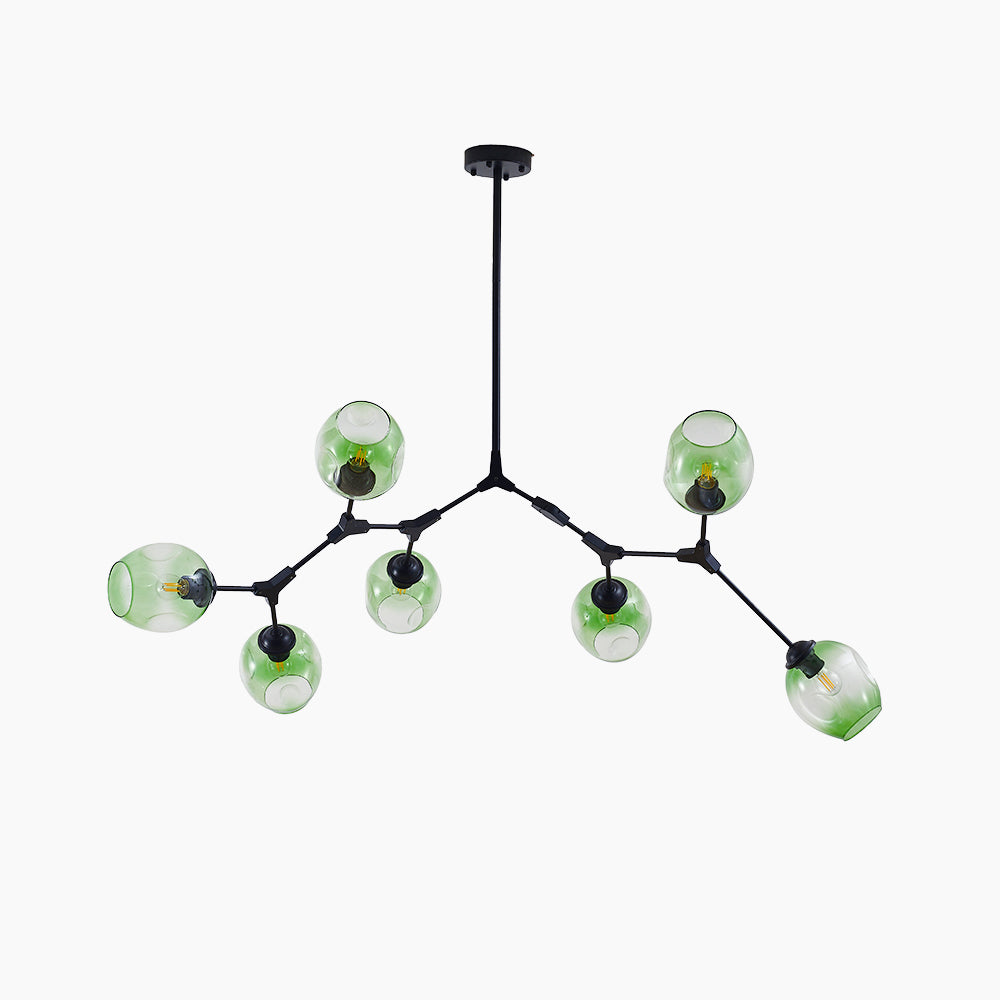 Valentina Pendelleuchte Schwarze/Gold Wohnzimmer/Schlafzimmer Glas