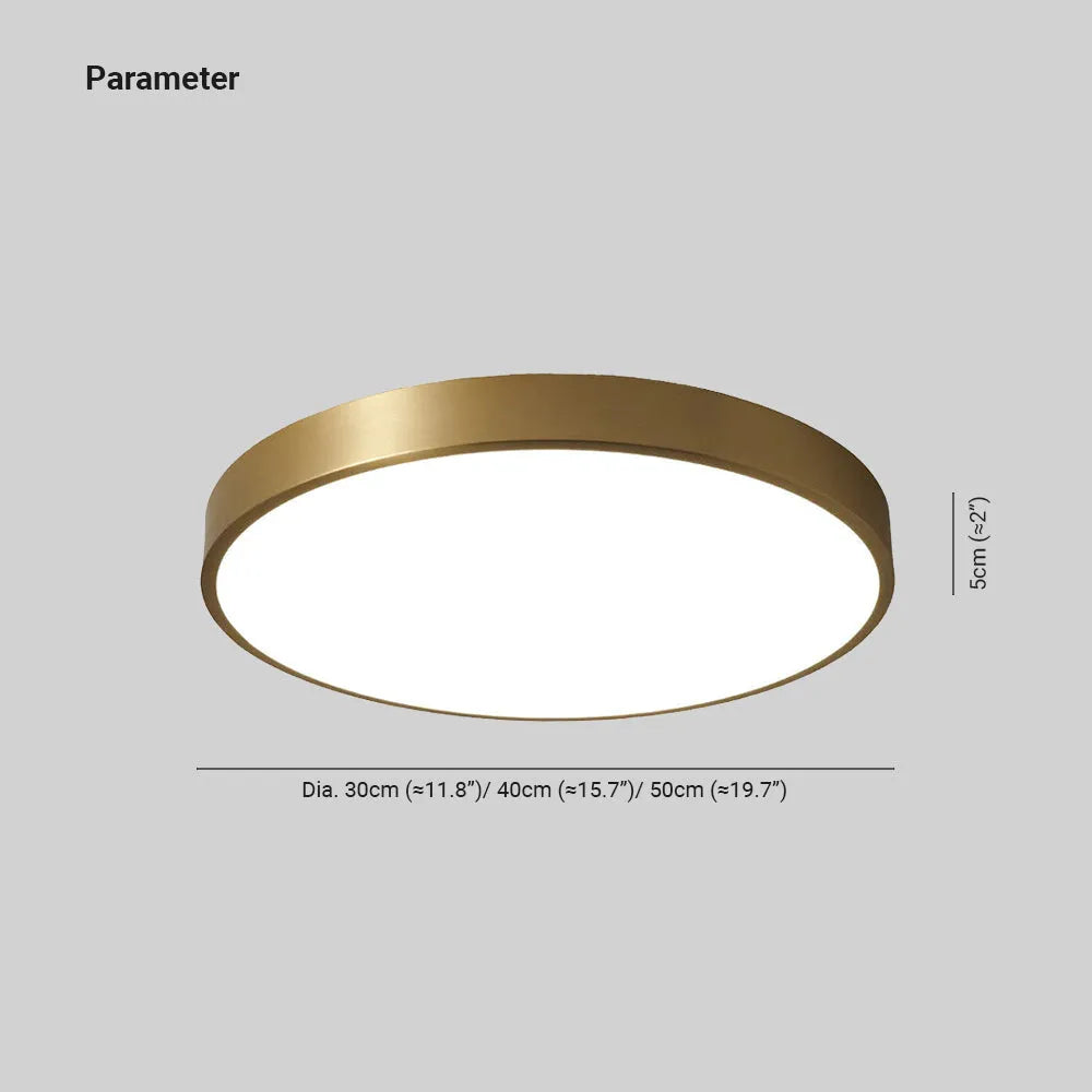 Arisha Modern Rund LED Deckenleuchte Metall Schlafzimmer Wohnzimmer Flur