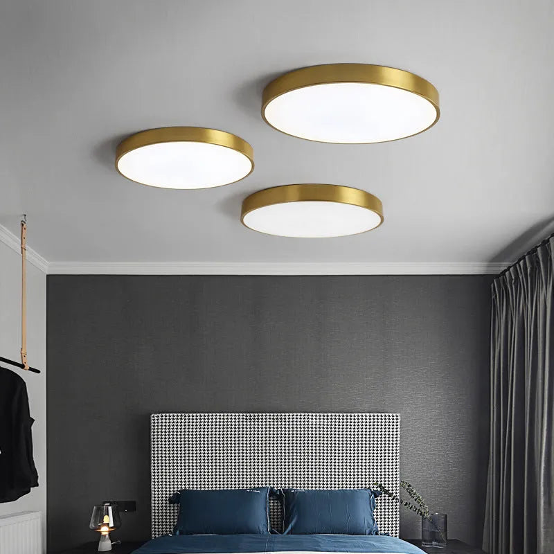 Arisha Modern Rund LED Deckenleuchte Metall Schlafzimmer Wohnzimmer Flur