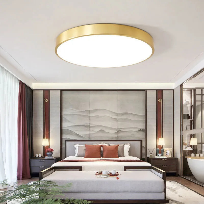 Arisha Modern Rund LED Deckenleuchte Metall Schlafzimmer Wohnzimmer Flur