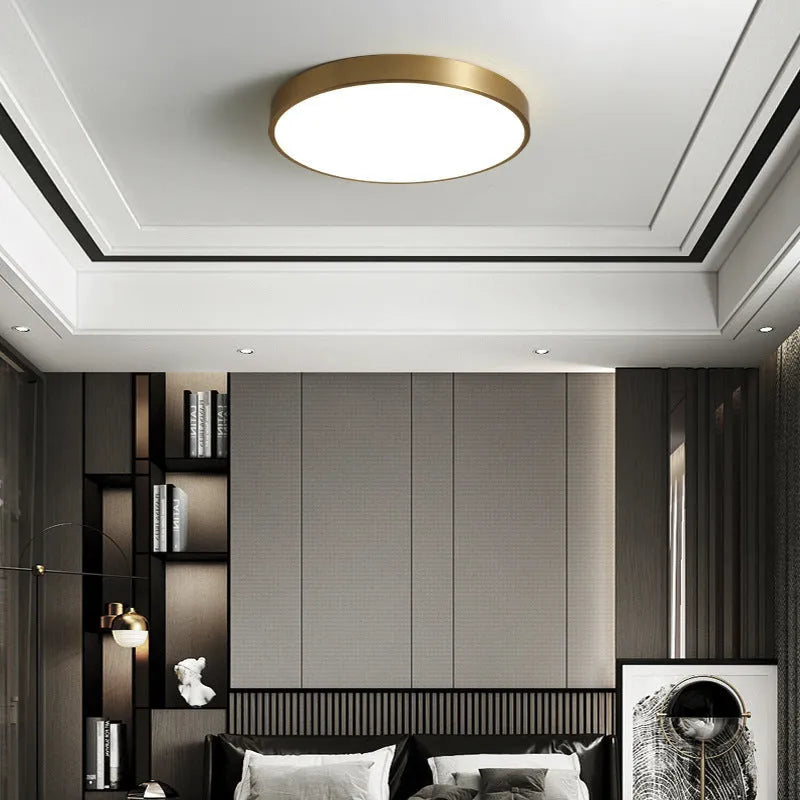 Arisha Modern Rund LED Deckenleuchte Metall Schlafzimmer Wohnzimmer Flur