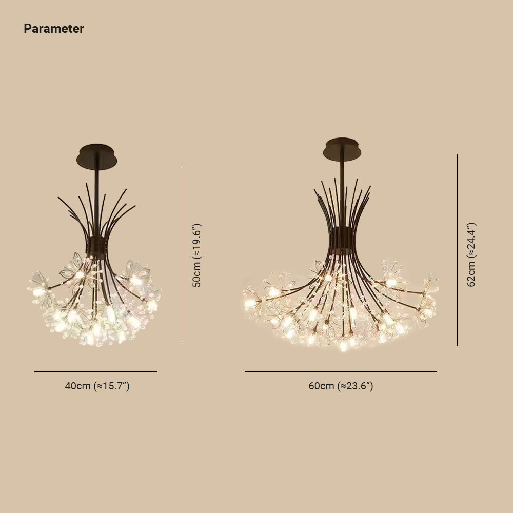 Arisha Luxuriöser LED Kronleuchter Wohnzimmer/Schlafzimmer