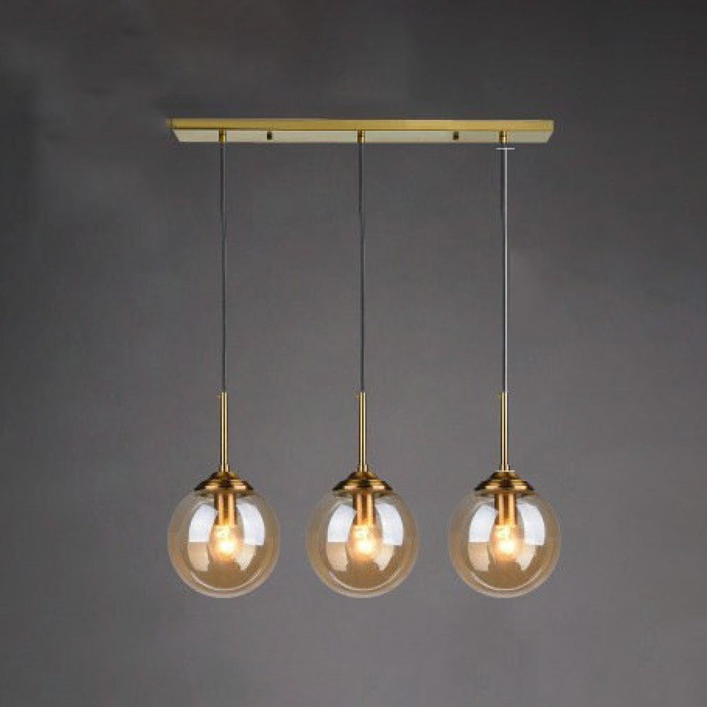 Valentina Modern Rund LED Pendelleuchte Metall Glas Esszimmer Wohnzimmer Schlafzimmer