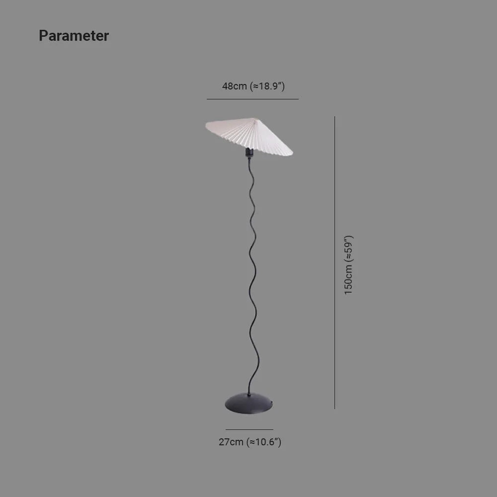 Ritta Stehlampe Minimalistischen Weiß/Rot Wohnzimmer/Schlafzimmer Stoff