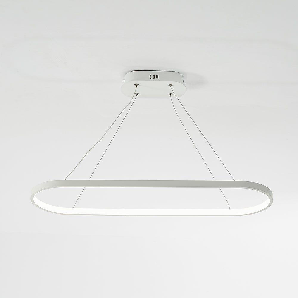 Arisha Modern Pendelleuchte Linear Schwarz/Weiß/Gold Esszimmer Metall