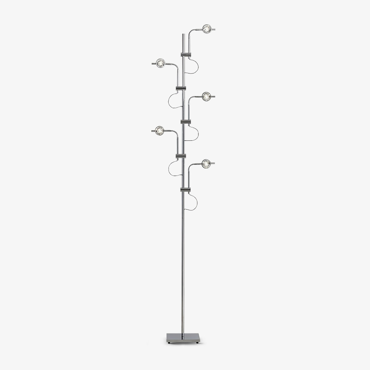 Receiv Stehleuchte Edelstahl minimalistisch klassisch für Wohnzimmer | Cielum