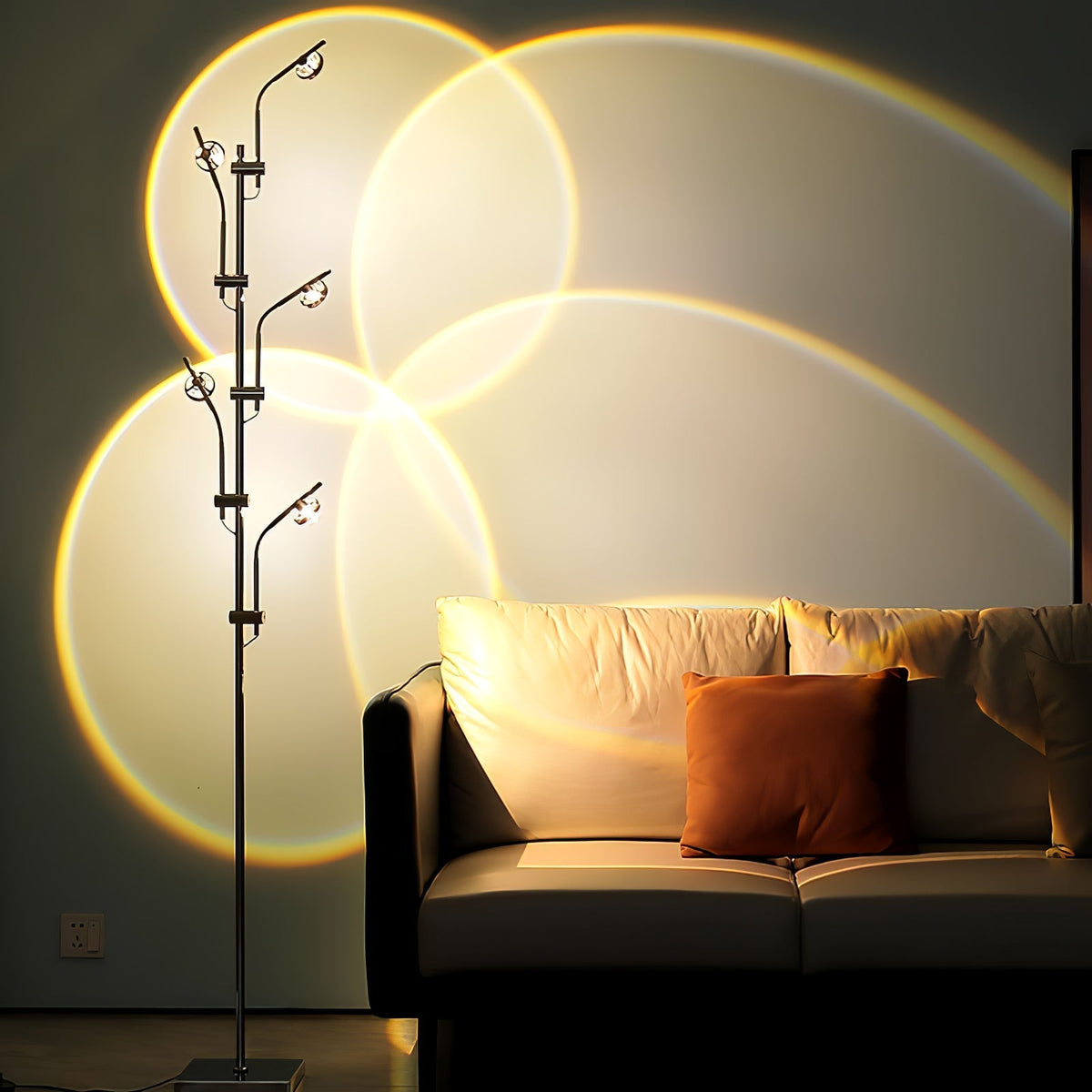 Receiv Stehleuchte Edelstahl minimalistisch klassisch für Wohnzimmer | Cielum