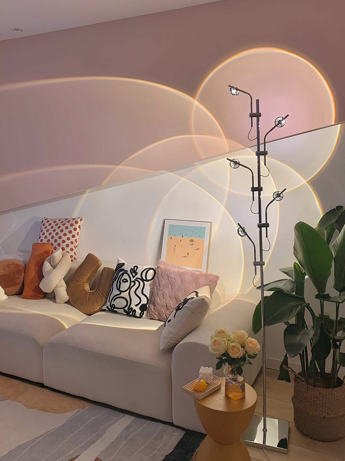 Receiv Stehleuchte Edelstahl minimalistisch klassisch für Wohnzimmer | Cielum