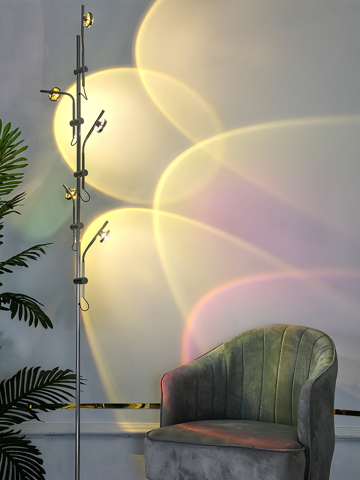 Receiv Stehleuchte Edelstahl minimalistisch klassisch für Wohnzimmer | Cielum