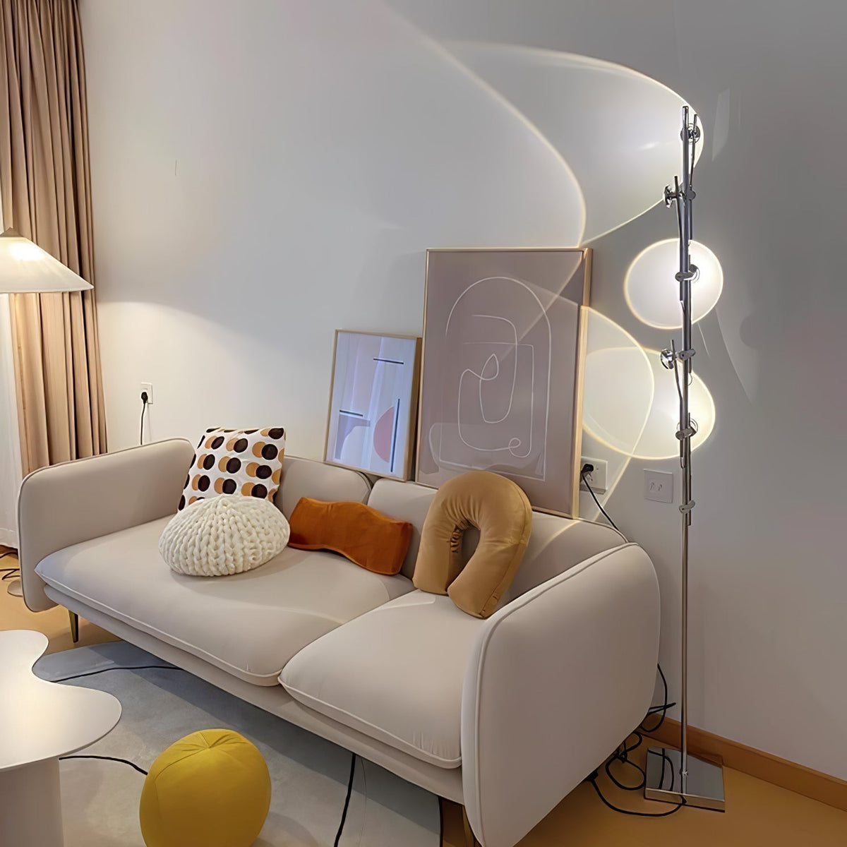 Receiv Stehleuchte Edelstahl minimalistisch klassisch für Wohnzimmer | Cielum