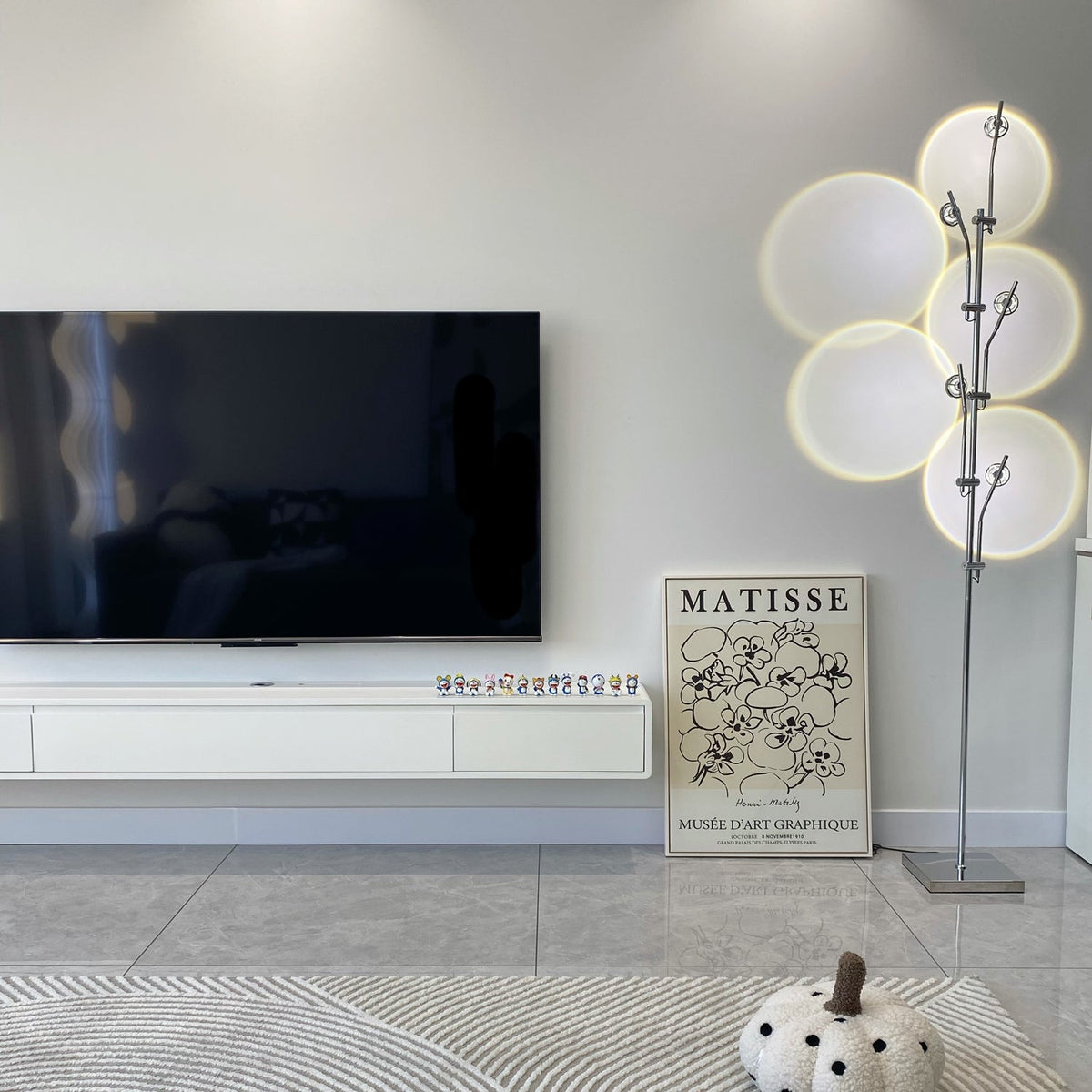 Receiv Stehleuchte Edelstahl minimalistisch klassisch für Wohnzimmer | Cielum