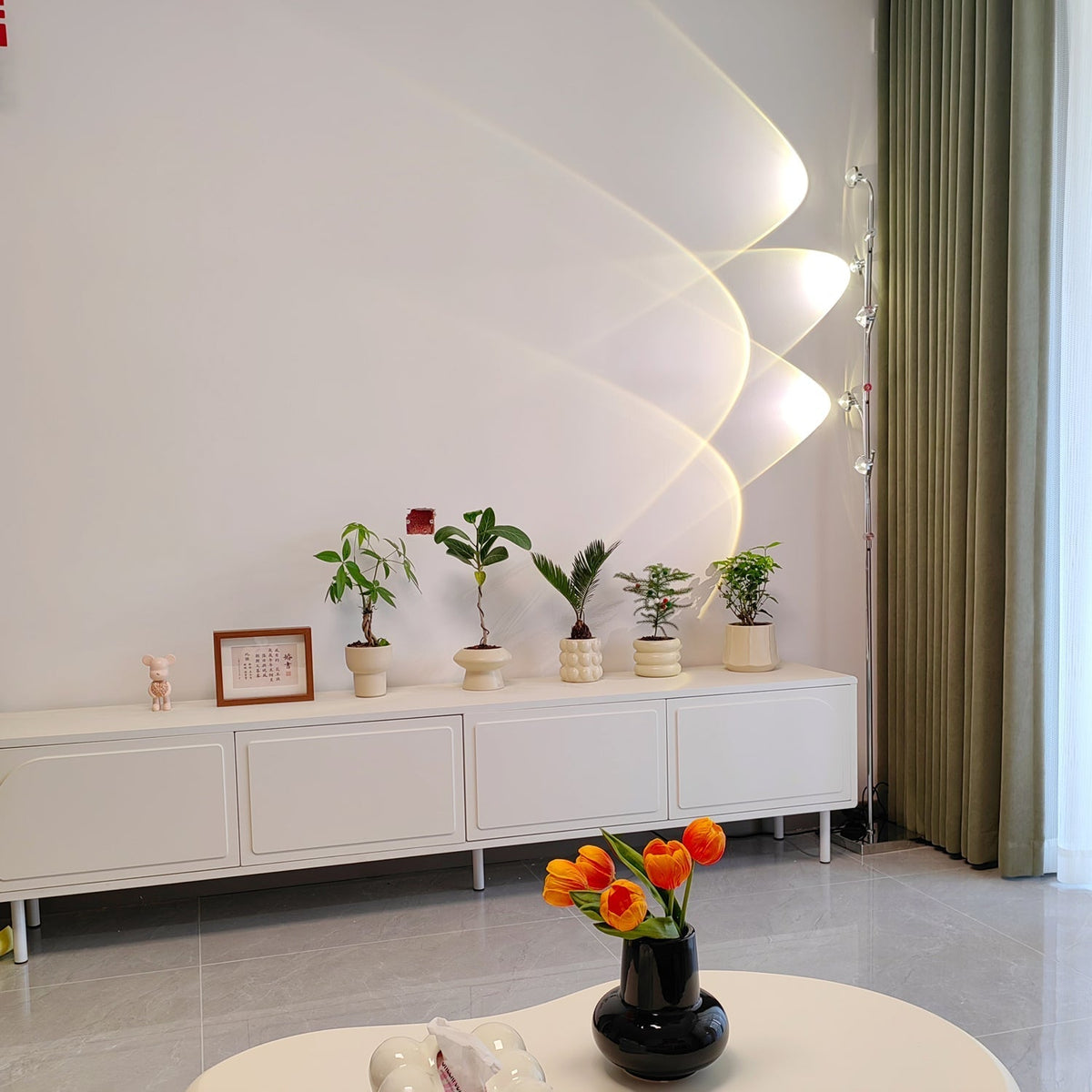 Receiv Stehleuchte Edelstahl minimalistisch klassisch für Wohnzimmer | Cielum
