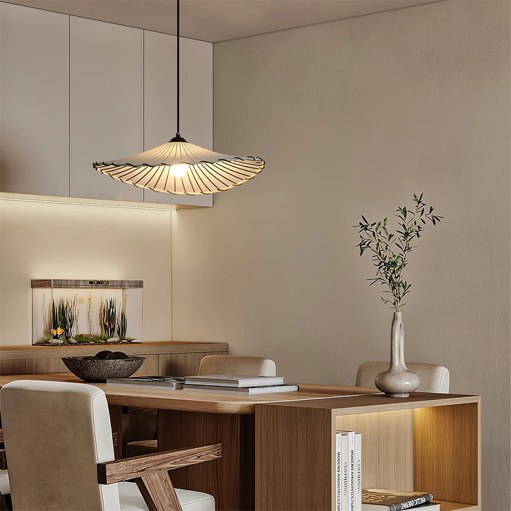 Avi Wabi-Sabi Retro LED Pendelleuchte Stoff/Metall Esszimmer