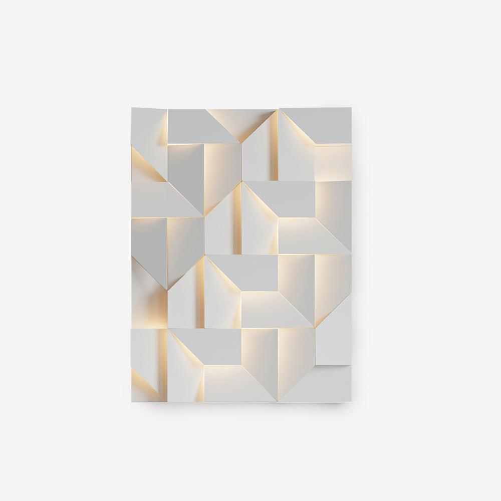 Wandleuchte 3D Geometric Panels Layered Light Art mit Fernbedienung Dimmung modern