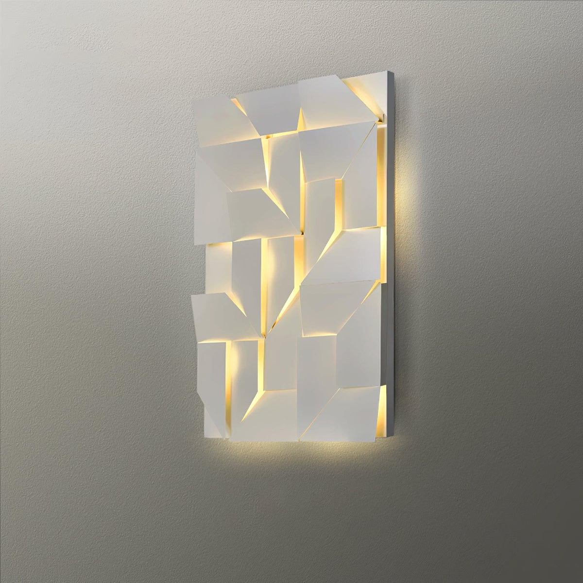 Wandleuchte 3D Geometric Panels Layered Light Art mit Fernbedienung Dimmung modern