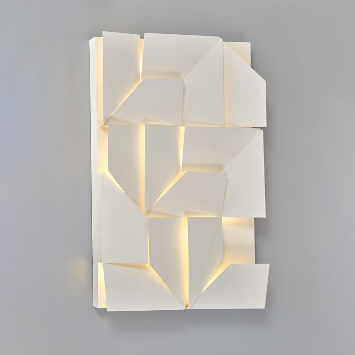 Wandleuchte 3D Geometric Panels Layered Light Art mit Fernbedienung Dimmung modern