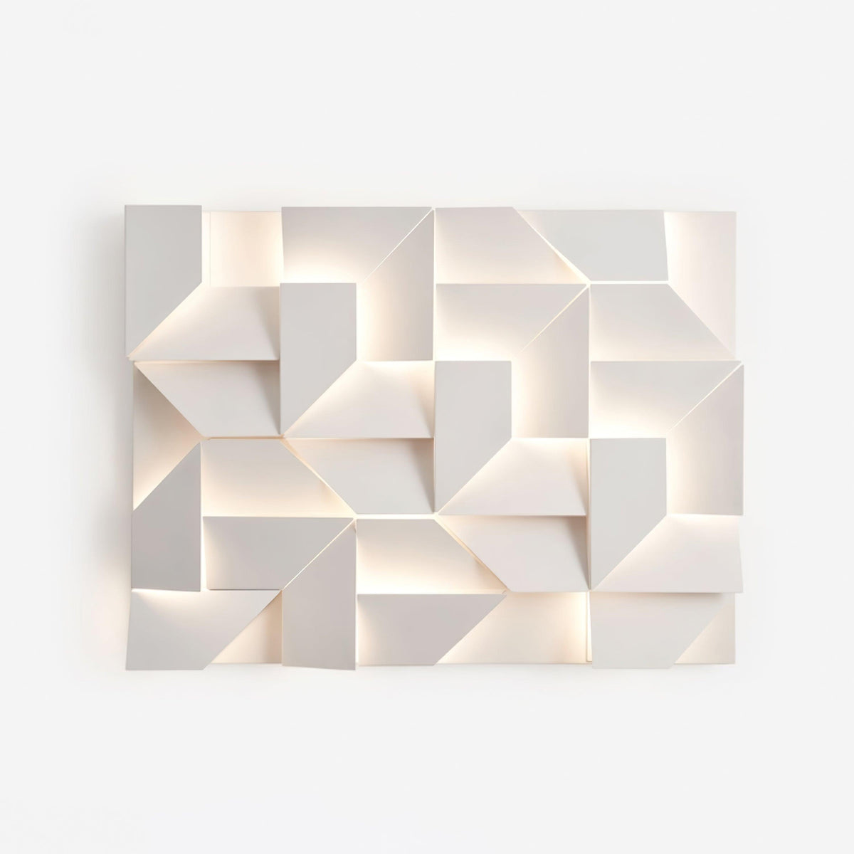 Wandleuchte 3D Geometric Panels Layered Light Art mit Fernbedienung Dimmung modern