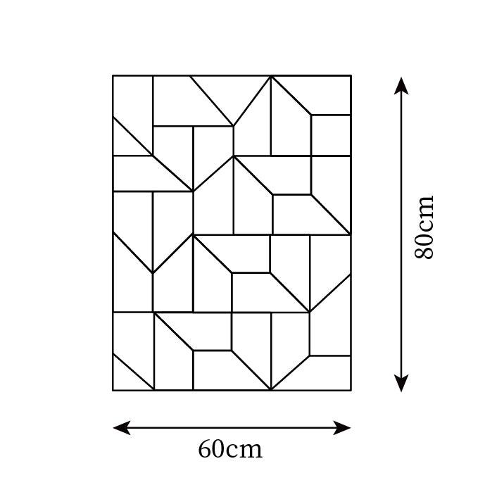 Wandleuchte 3D Geometric Panels Layered Light Art mit Fernbedienung Dimmung modern