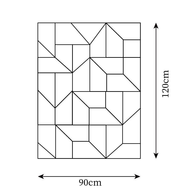 Wandleuchte 3D Geometric Panels Layered Light Art mit Fernbedienung Dimmung modern