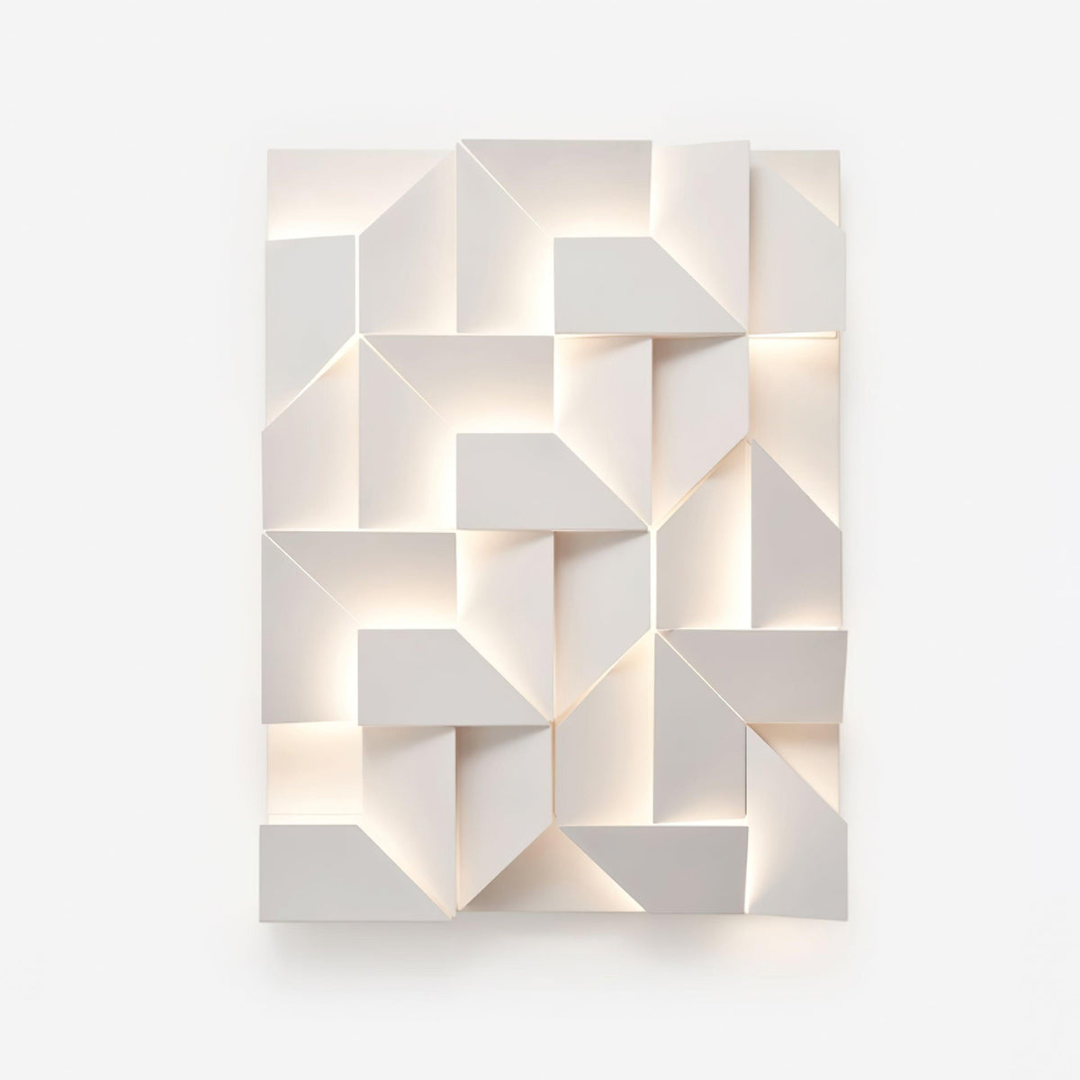 Wandleuchte 3D Geometric Panels Layered Light Art mit Fernbedienung Dimmung modern