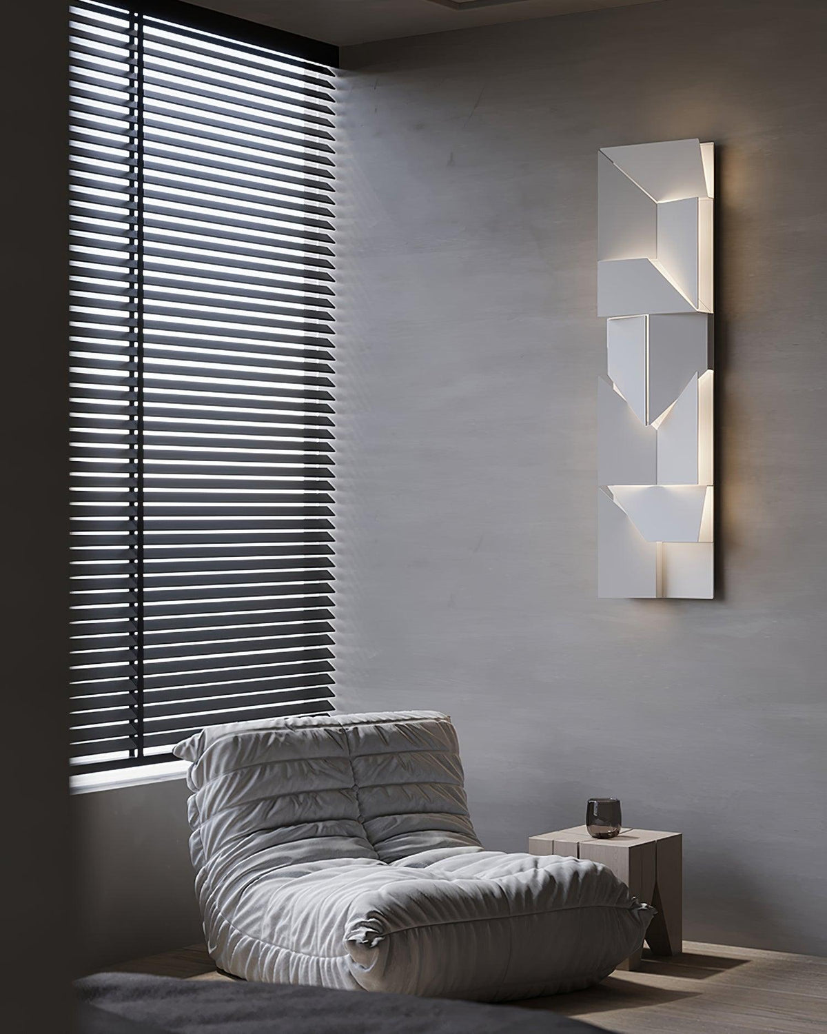 Wandleuchte 3D Geometric Panels Layered Light Art mit Fernbedienung Dimmung modern