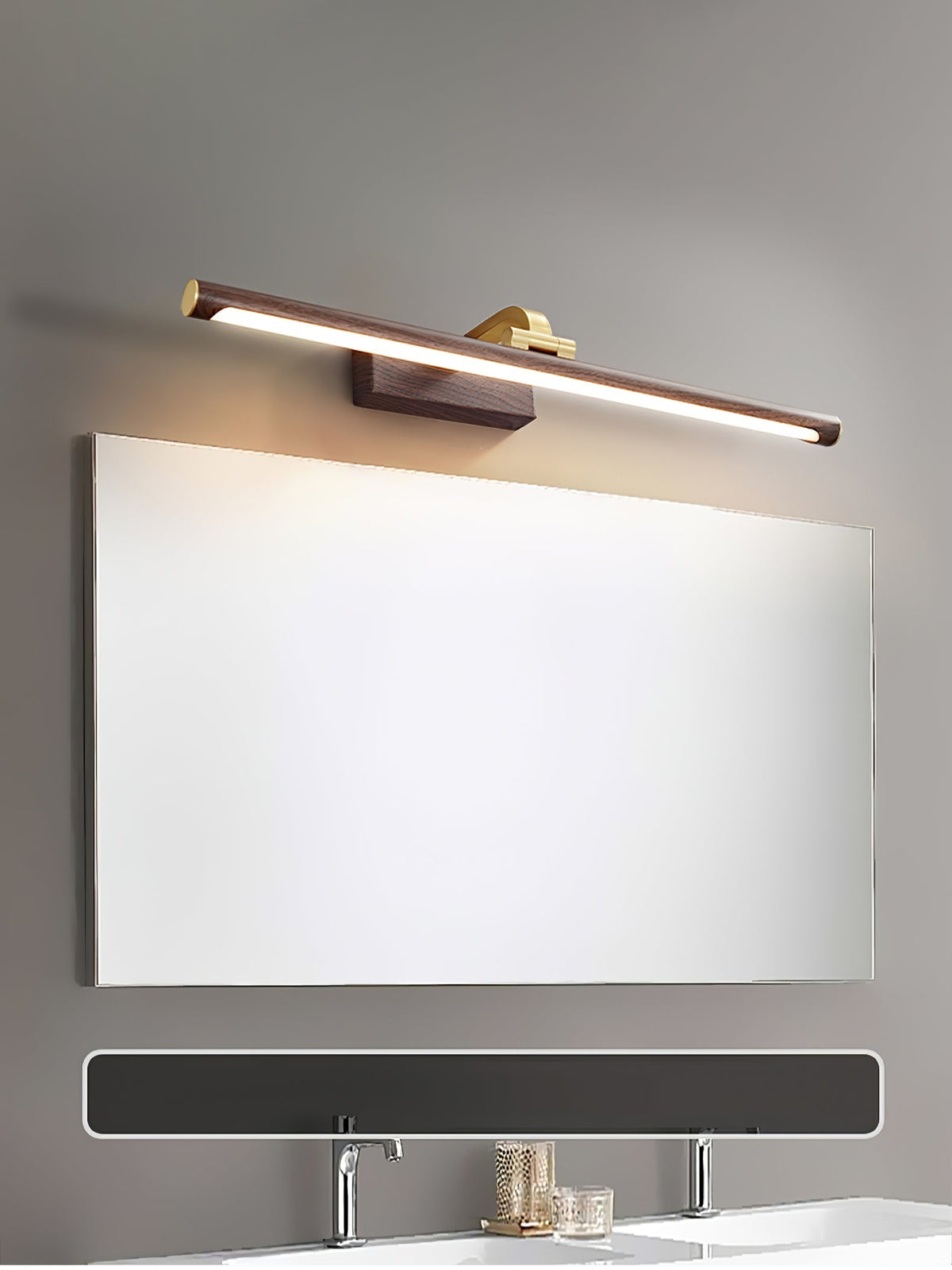Tevelo Messing Minimalistische Wandleuchte