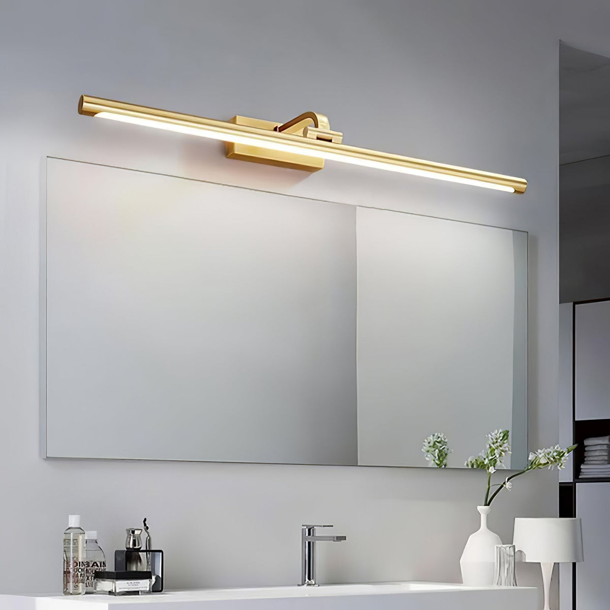 Tevelo Messing Minimalistische Wandleuchte