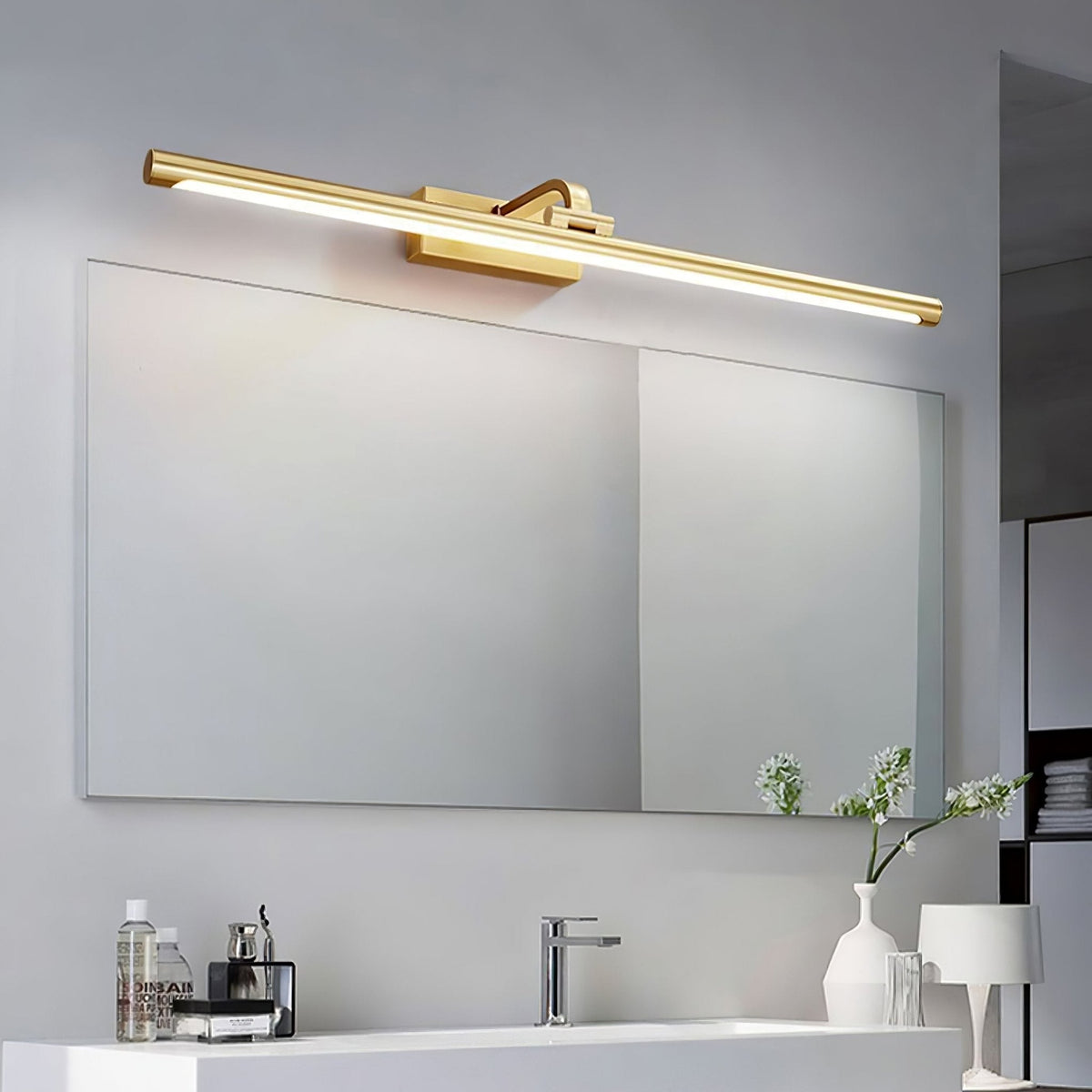 Tevelo Messing Minimalistische Wandleuchte
