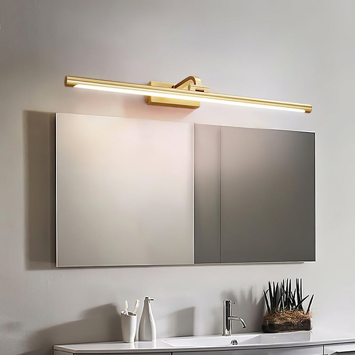 Tevelo Messing Minimalistische Wandleuchte