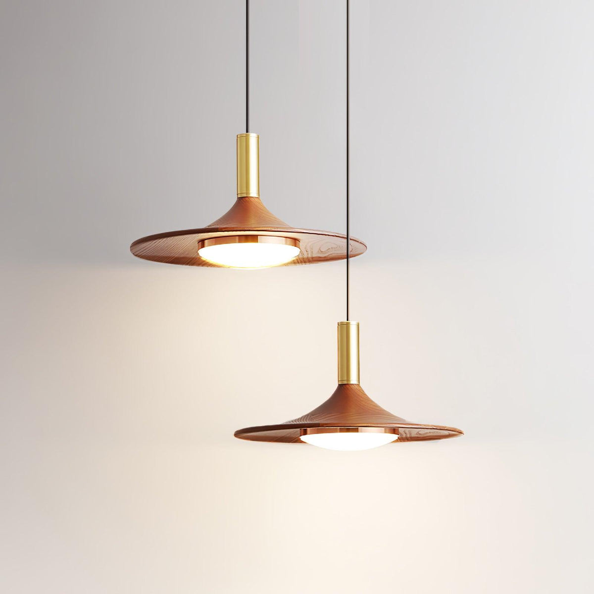 Blythe moderne Pendelleuchte aus Holz