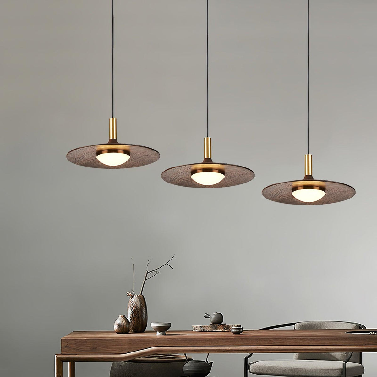 Blythe moderne Pendelleuchte aus Holz