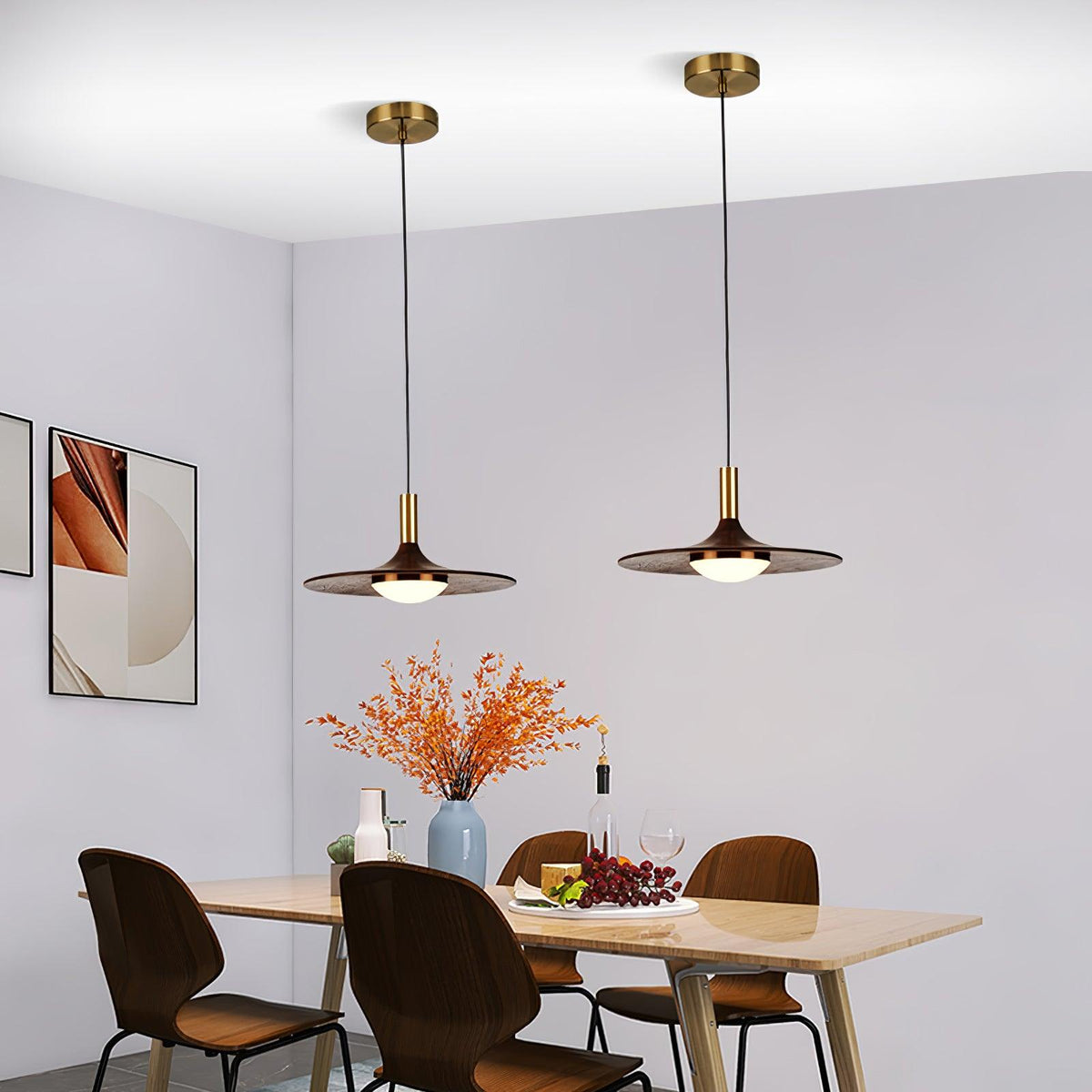 Blythe moderne Pendelleuchte aus Holz