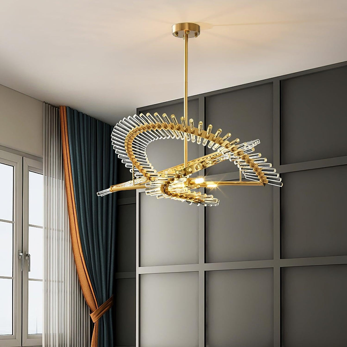 Velaine Kronleuchter aus Glas
