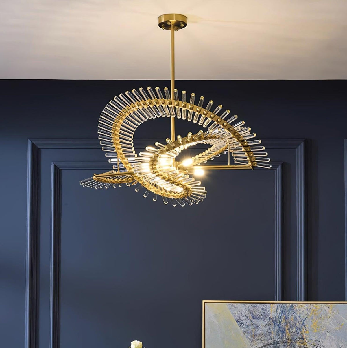 Velaine Kronleuchter aus Glas