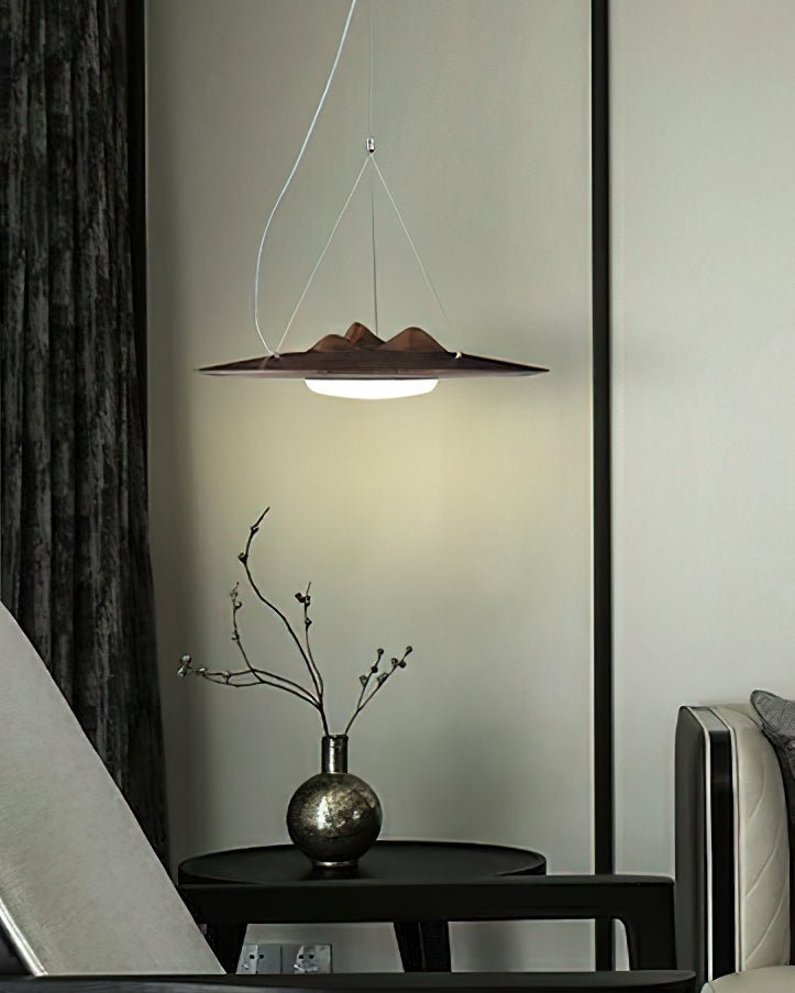 Vathea Premium Nordische Kunst-Holz-Pendelleuchte