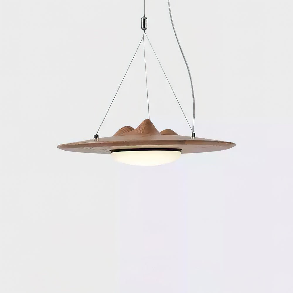 Vathea Premium Nordische Kunst-Holz-Pendelleuchte