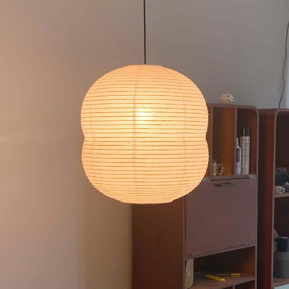 Nivelelle Minimalistische Pendelleuchte aus Reispapier