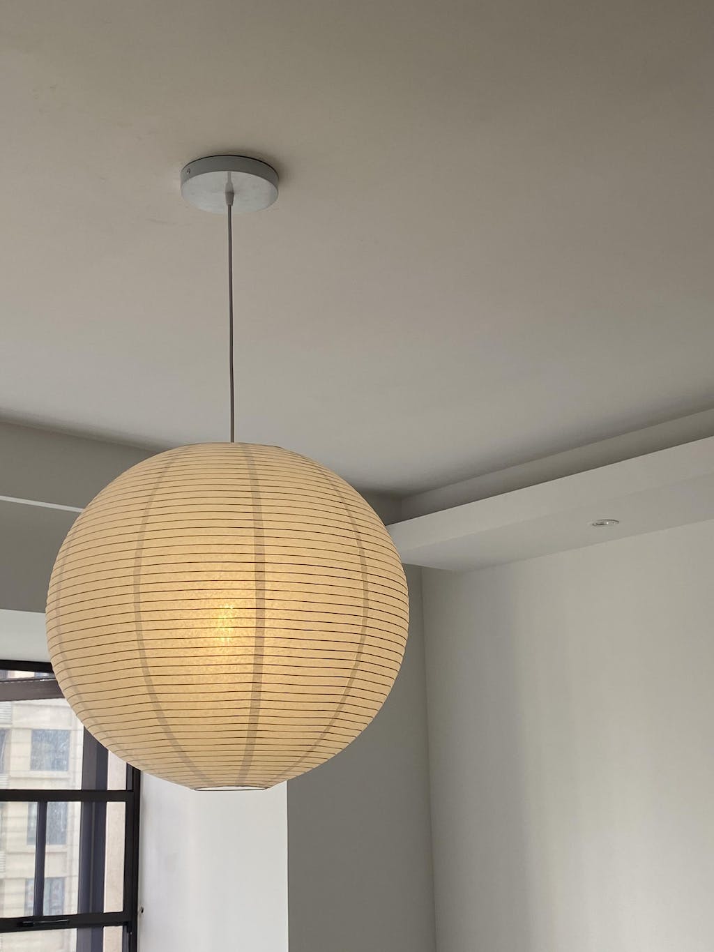 Lunerelle Pendelleuchte aus Papier für Wohnzimmer