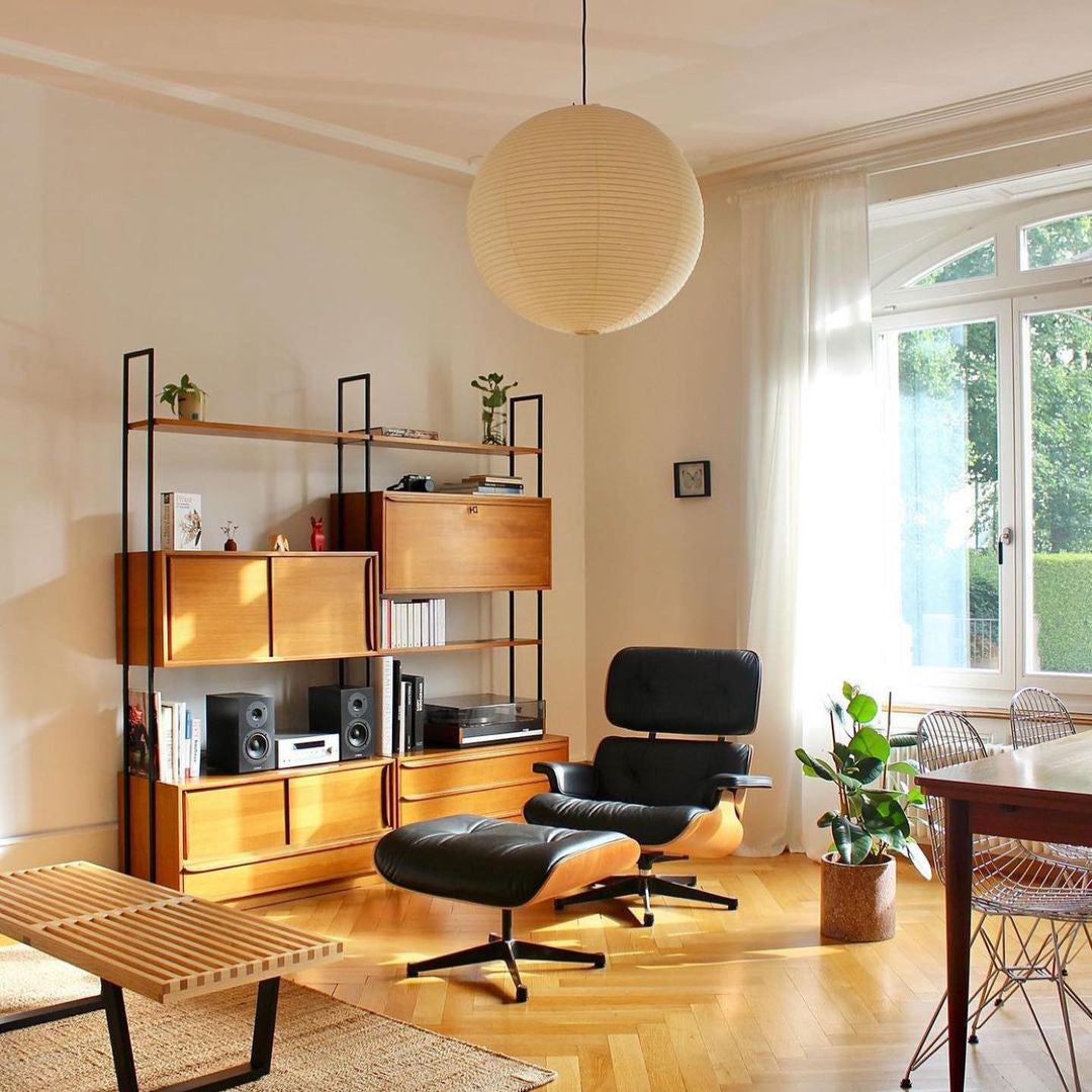 Lunerelle Pendelleuchte aus Papier für Wohnzimmer