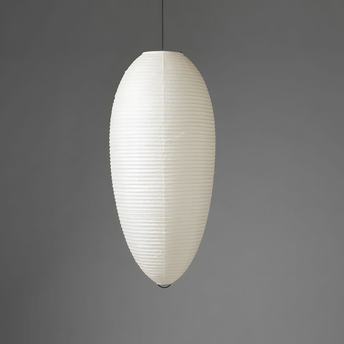 Myraean zeitgenössische minimalistische Wabi-Sabi-Pendelleuchte aus Papier in Kirschbaumoptik