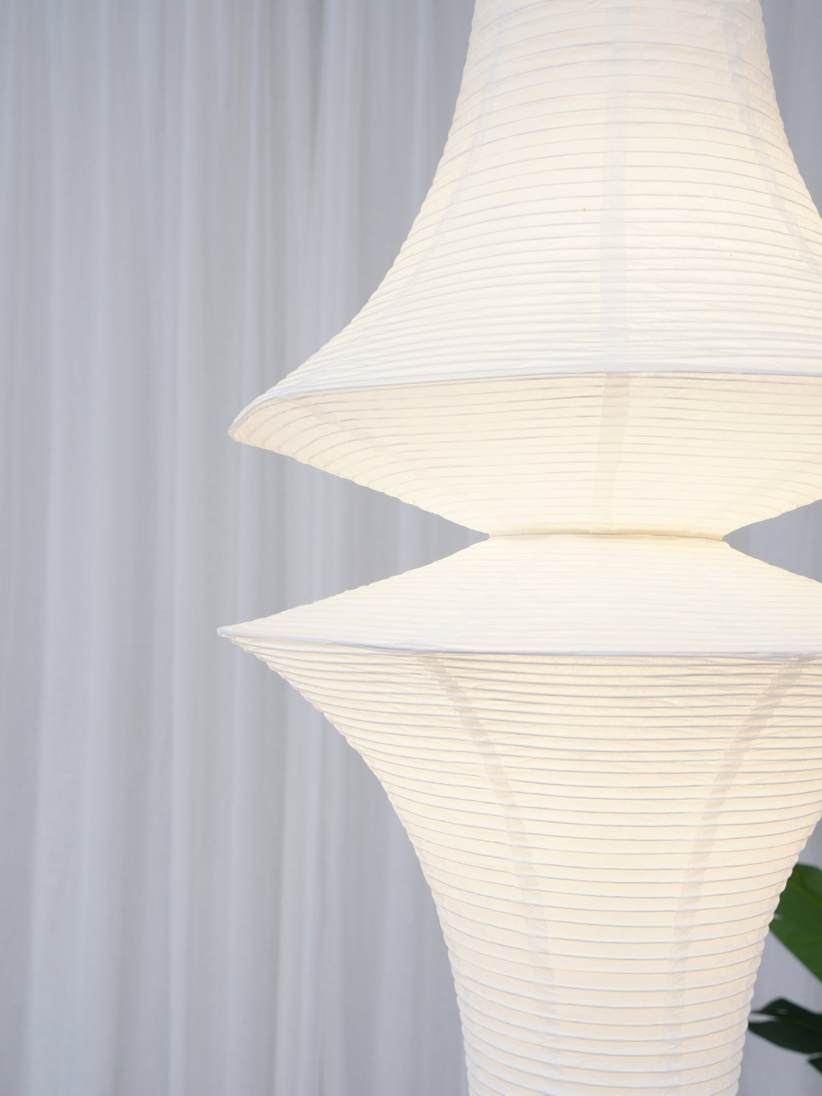 Lunirena Pendelleuchte Washi-Papier E für das Wohnzimmer