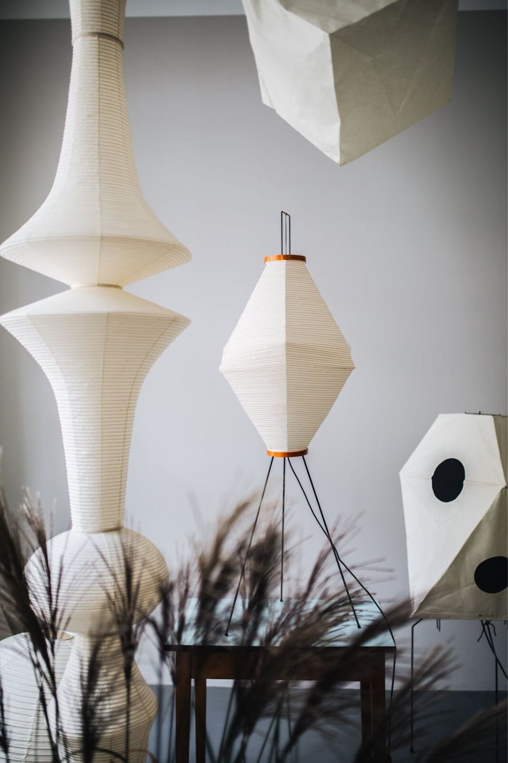 Lunalelia Kunst-Pendelleuchte aus Papier