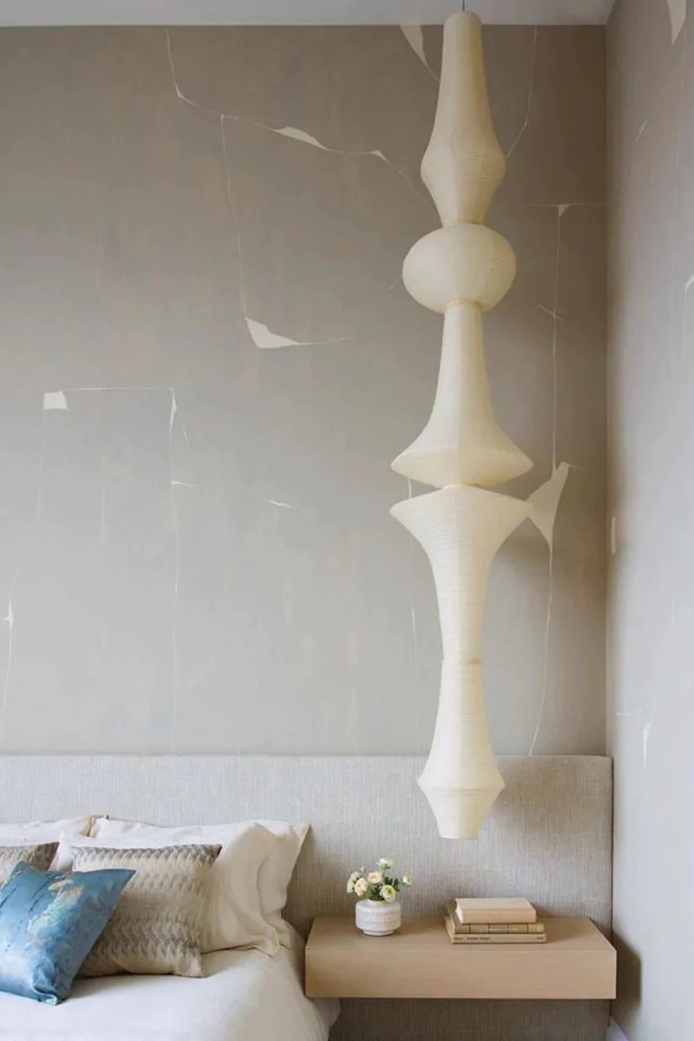 Lunalelia Kunst-Pendelleuchte aus Papier