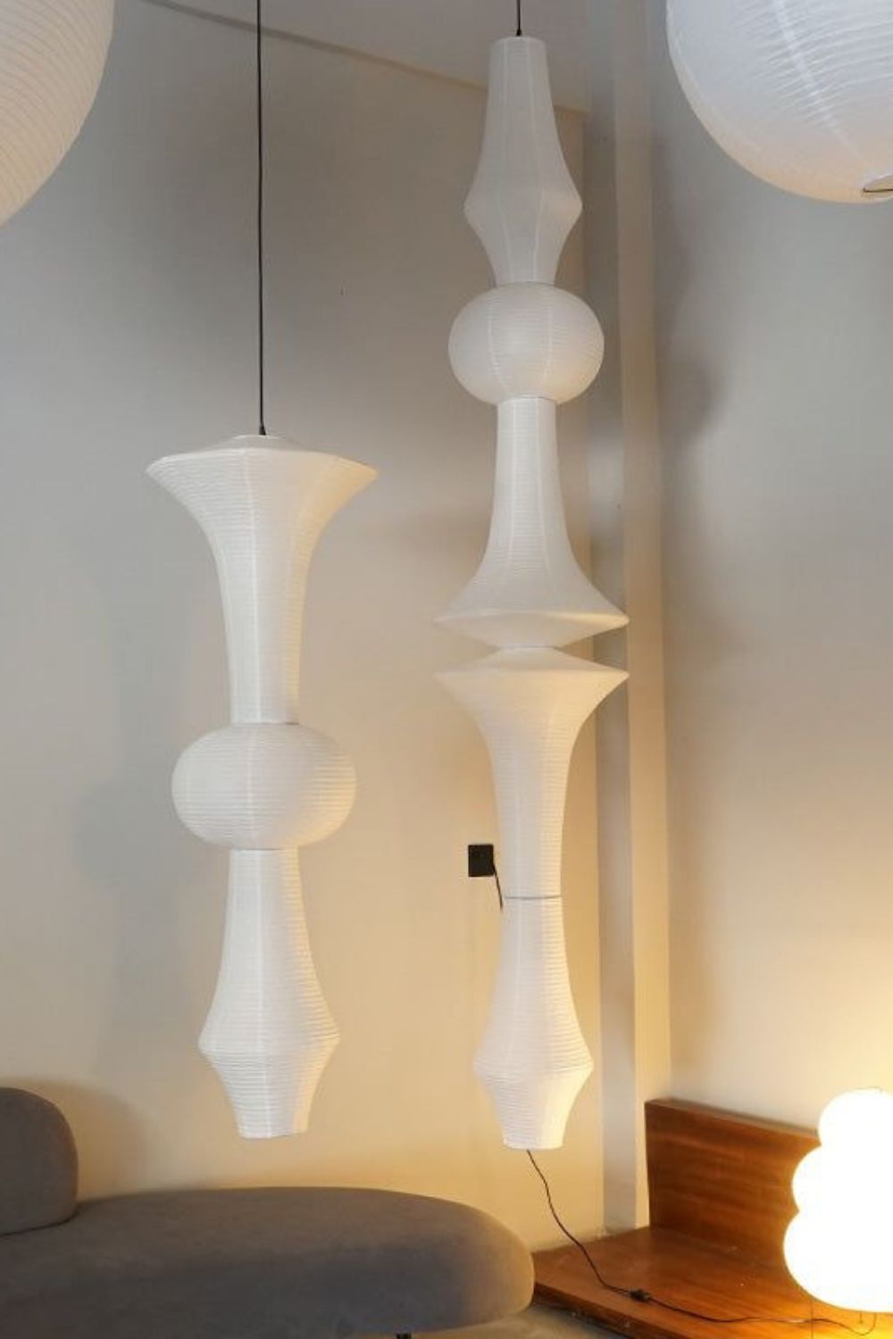 Lunalelia Kunst-Pendelleuchte aus Papier